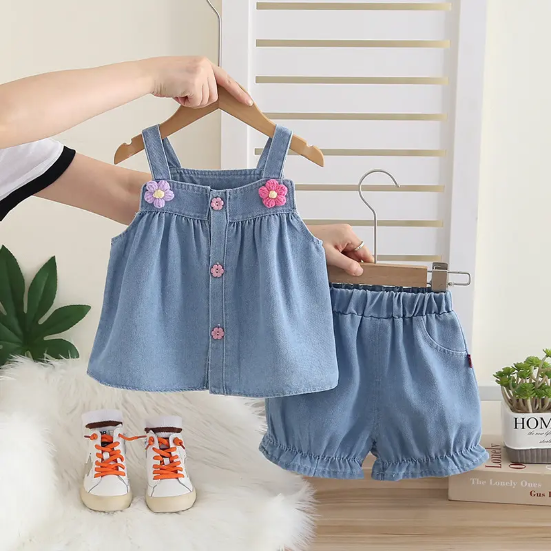 The Blossom Bloom Denim Set
