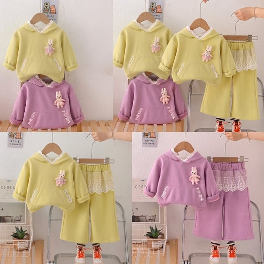 🐰 Bunny Lace 2-Piece Kids Co-Ord Set