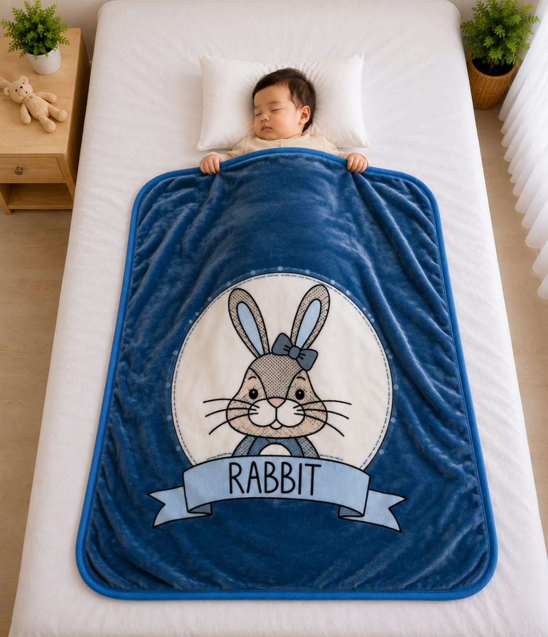 Ultra-Soft Cartoon Fleece Baby Blanket