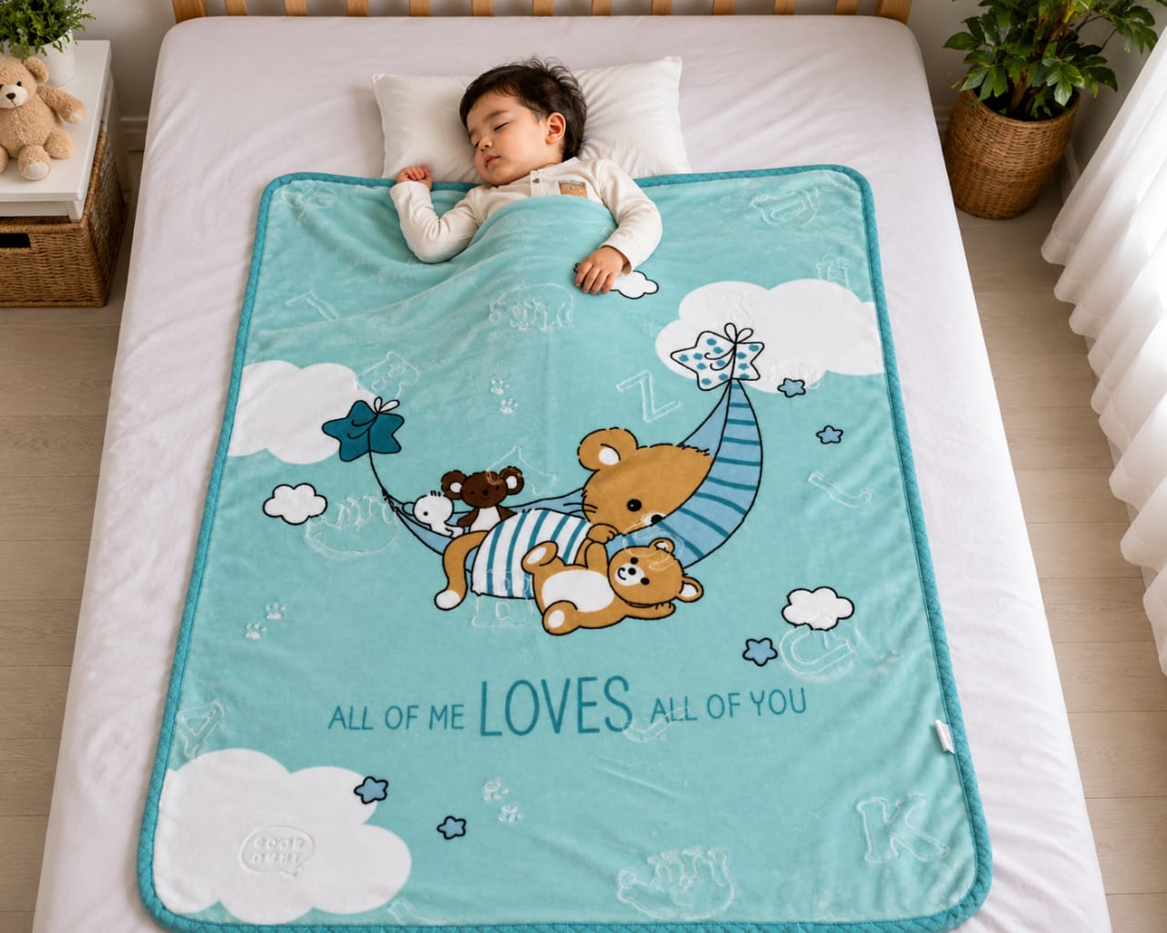 Ultra-Soft Cartoon Fleece Baby Blanket