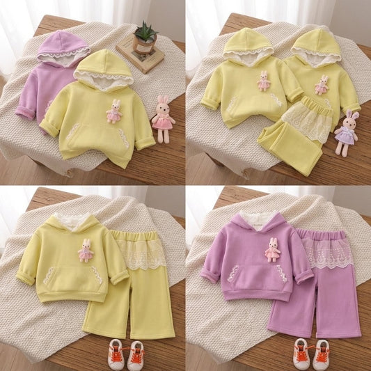 🐰 Bunny Lace 2-Piece Kids Co-Ord Set