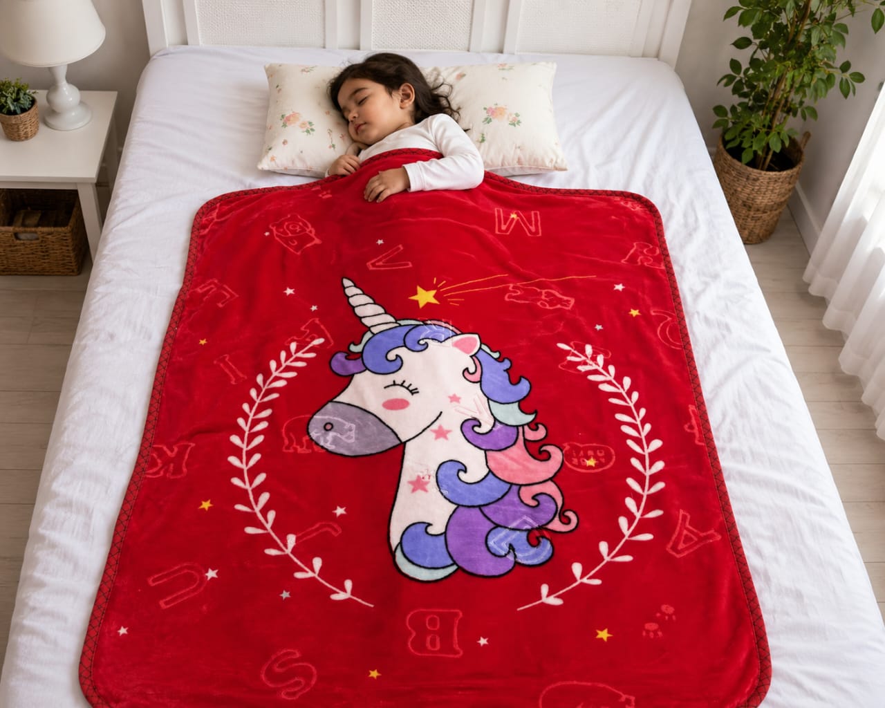 Ultra-Soft Cartoon Fleece Baby Blanket